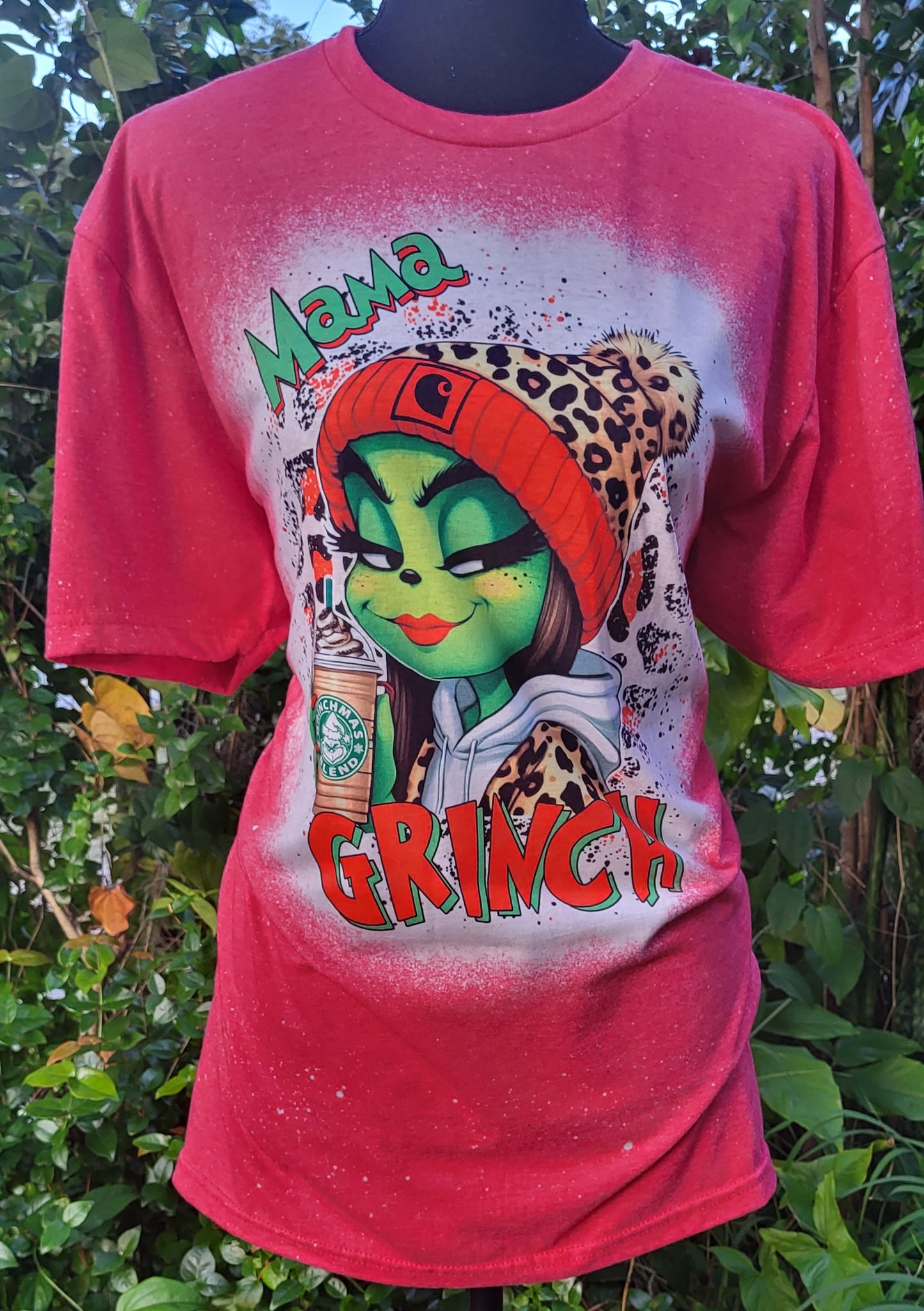 Red Mama Grinch Tee