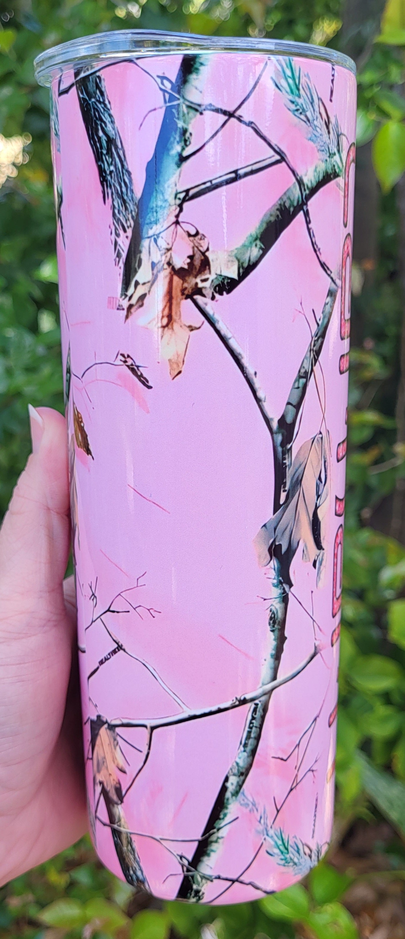 Pink Carhart Camo Tumbler