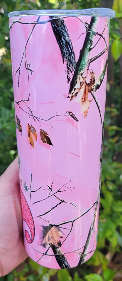 Pink Carhart Camo Tumbler