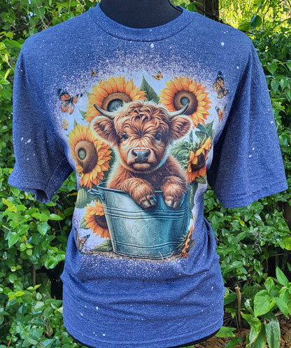 Sunflower Baby Cow Tee