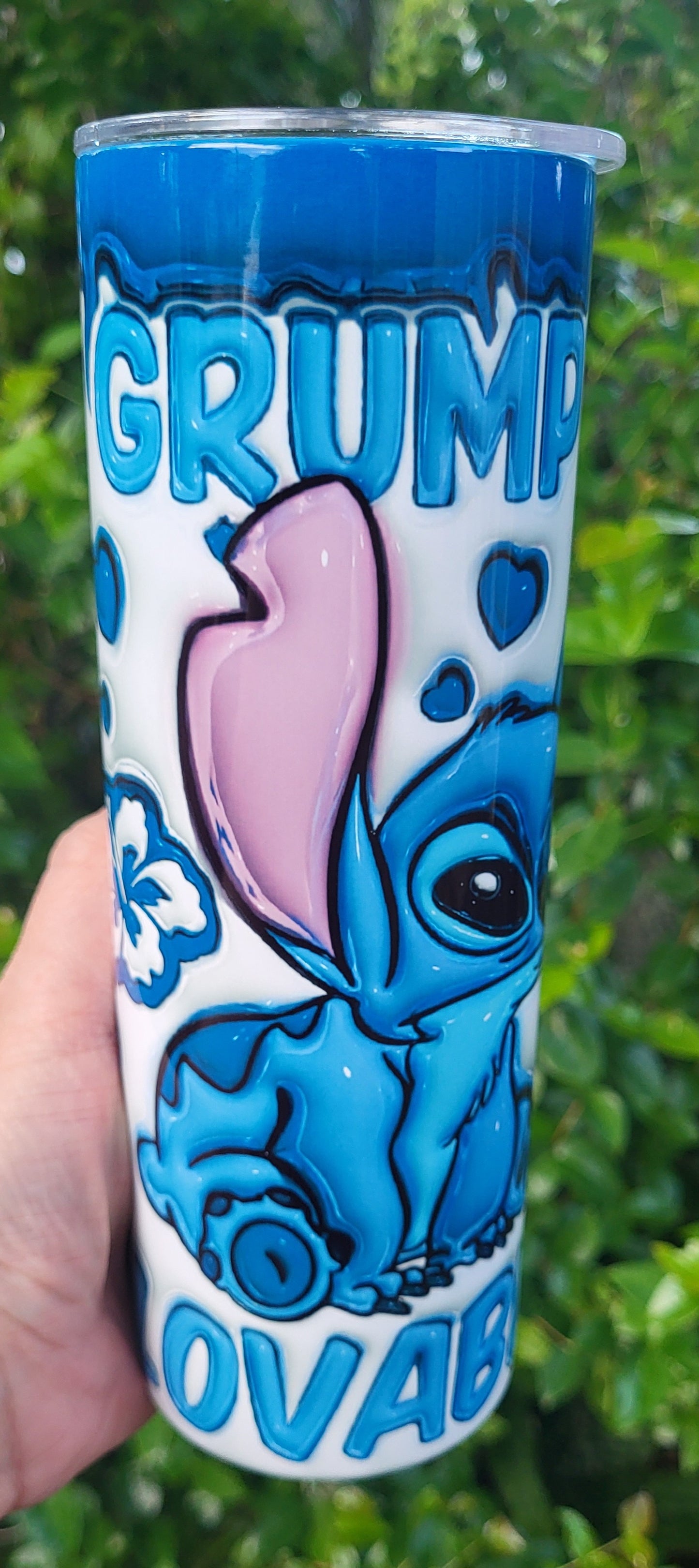 Grumpy But Lovable Stitch Tumbler