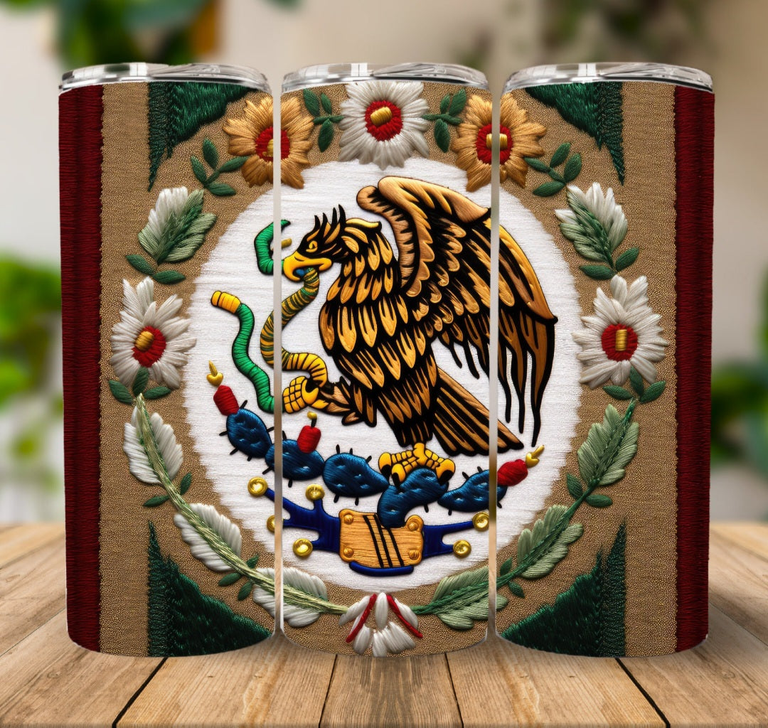 Embroidered Mexican Tumbler