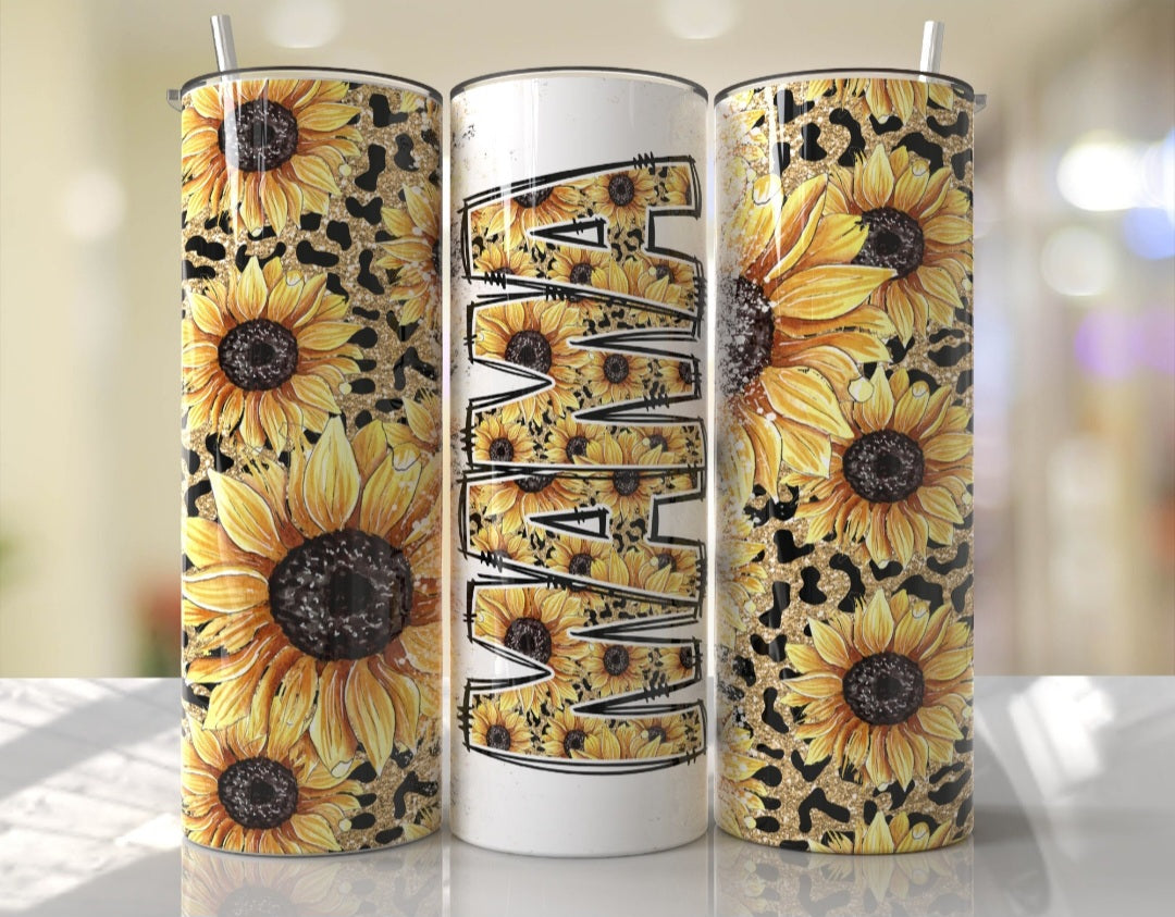 Sunflower Mama Tumbler