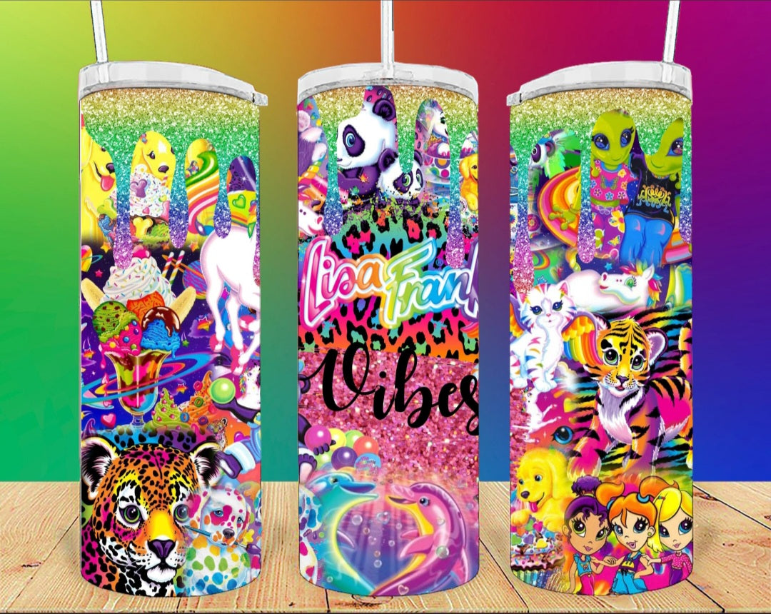 Lisa Frank Vibes Tumbler