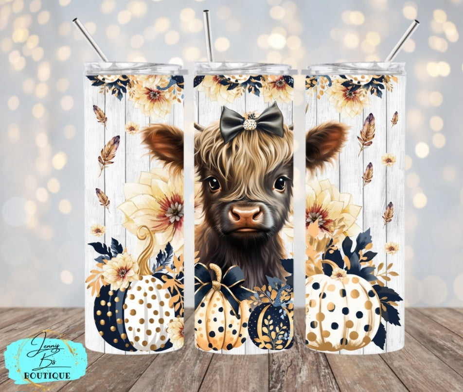 Fall Baby Cow Tumbler