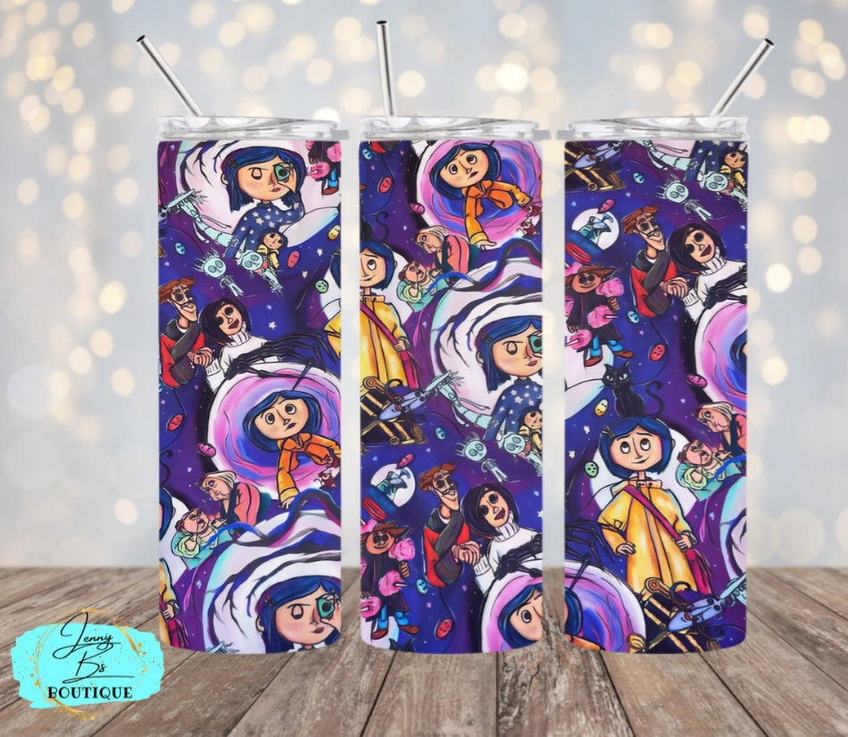 Coraline Collage Tumbler