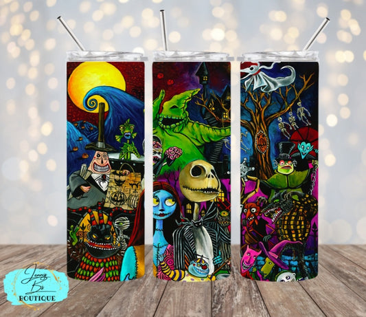 Nightmare Before Christmas Scenic Tumbler