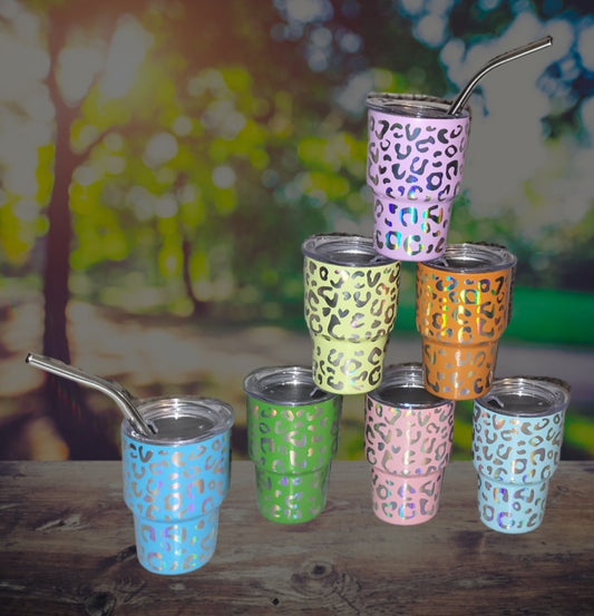 Leopard Stainless Steel Shot Glasses