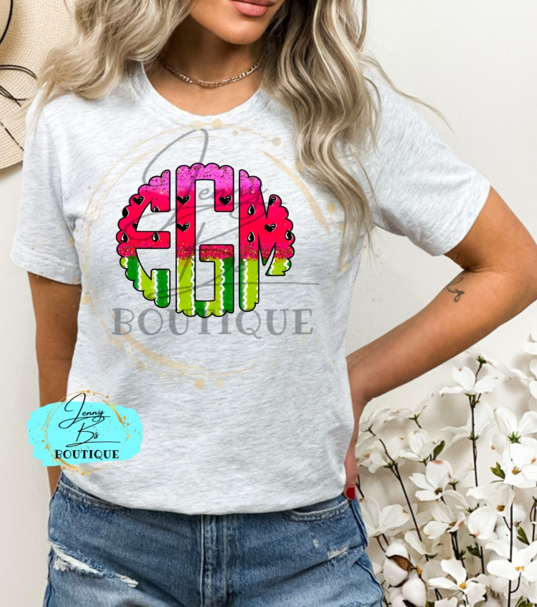 Watermelon Monogram Custom