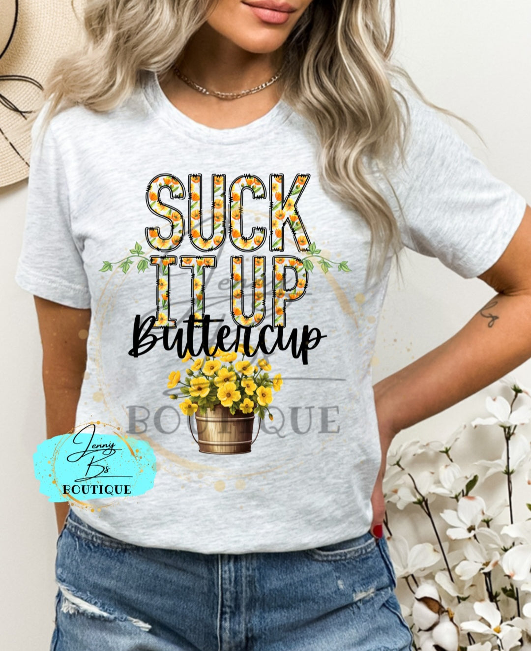 Suck It Up Buttercup with Front Pocket Design Digital Design