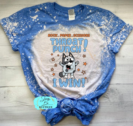 Muff'in (Blue Dog) Throat Punch Tee