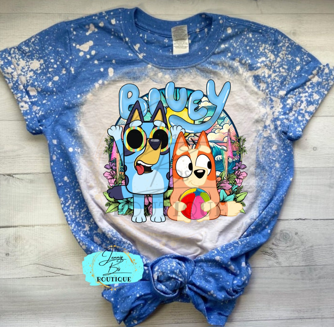 Beach (Blue Dog) Tee