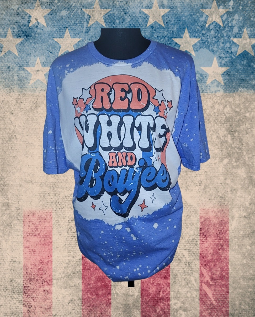 Red white and boujee 4th of July T-Shirt