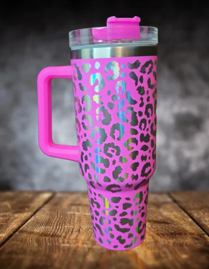 40 Ounce Leopard Tumblers