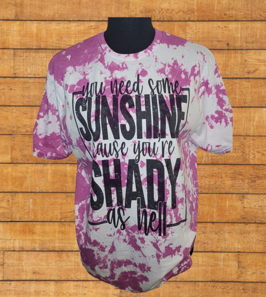 Shady as hell Bleached T-Shirt