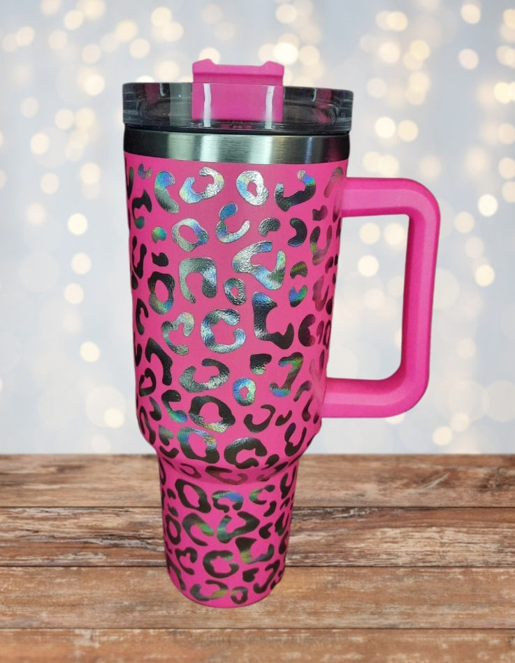 40 Ounce Leopard Tumblers