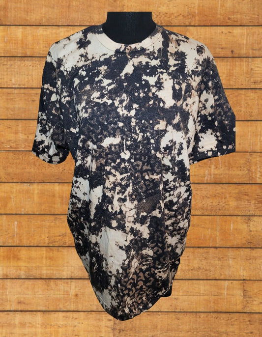 Cowhide Leopard Bleached T-Shirt