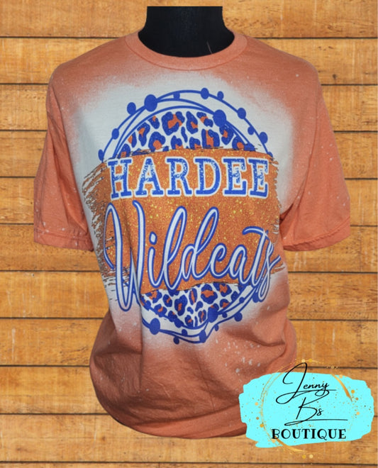 Hardee Wildcats Bleached T-Shirt