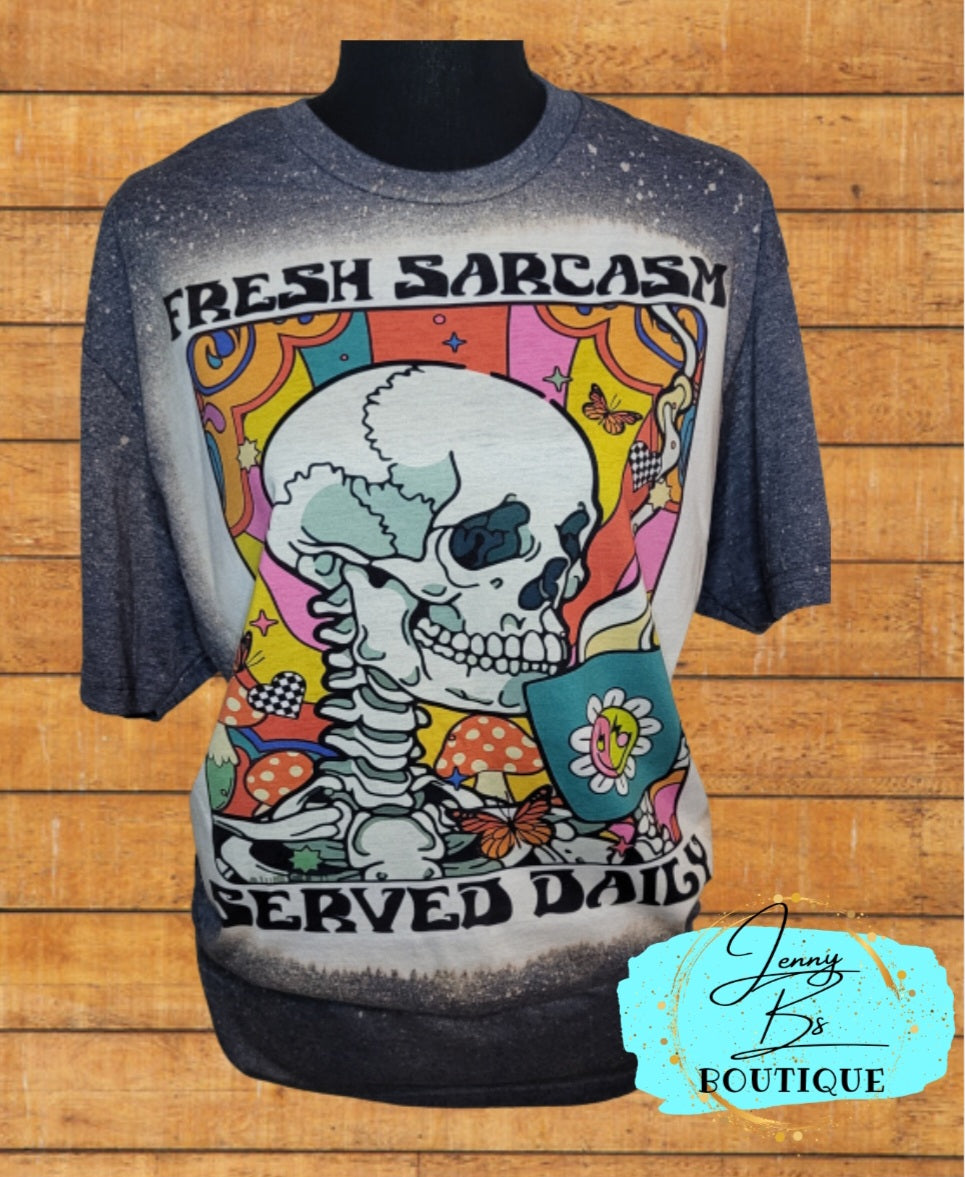 Fresh Sarcasm Bleached T-Shirt