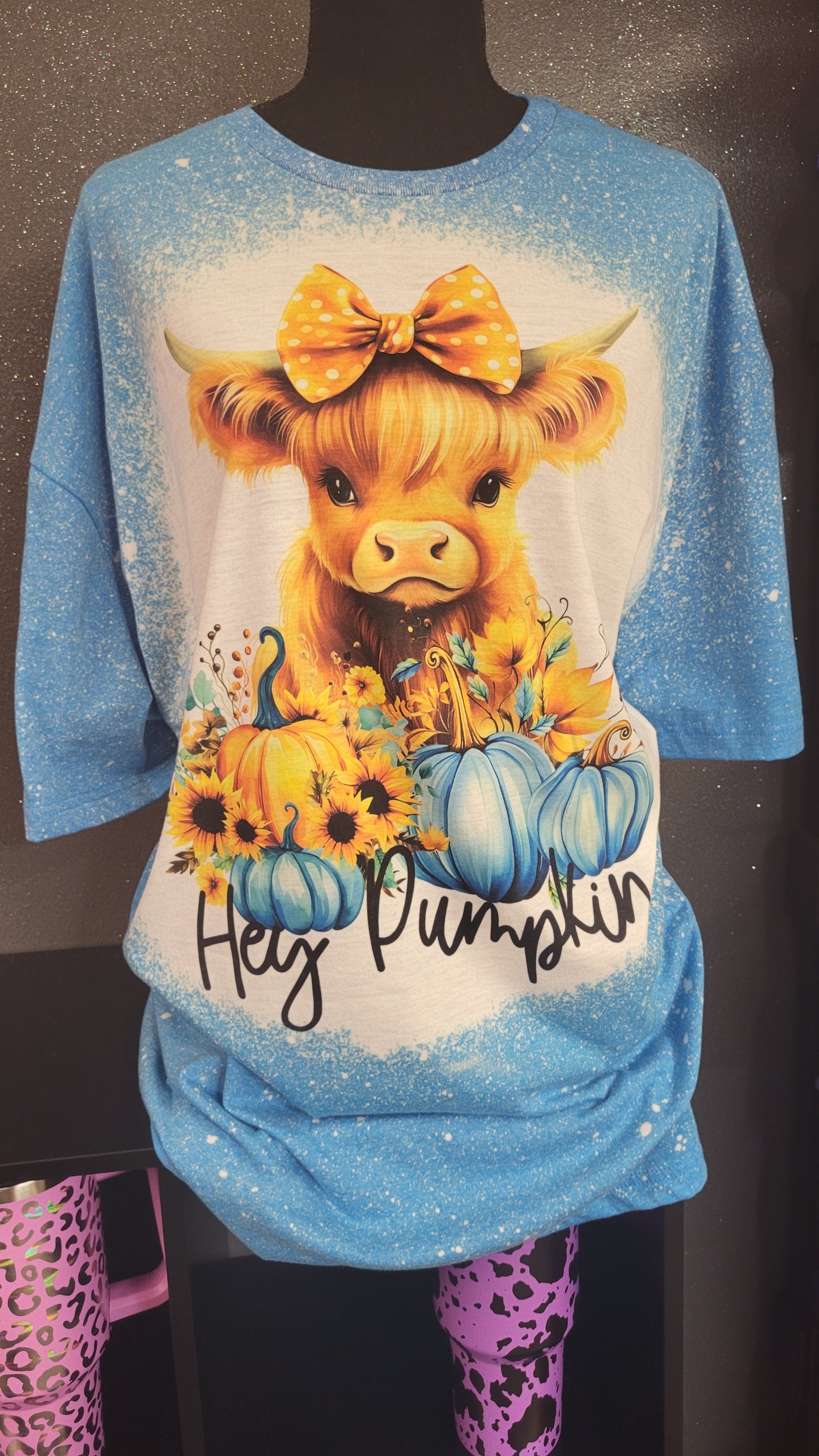 Hey Pumpkin Bleached T-Shirt