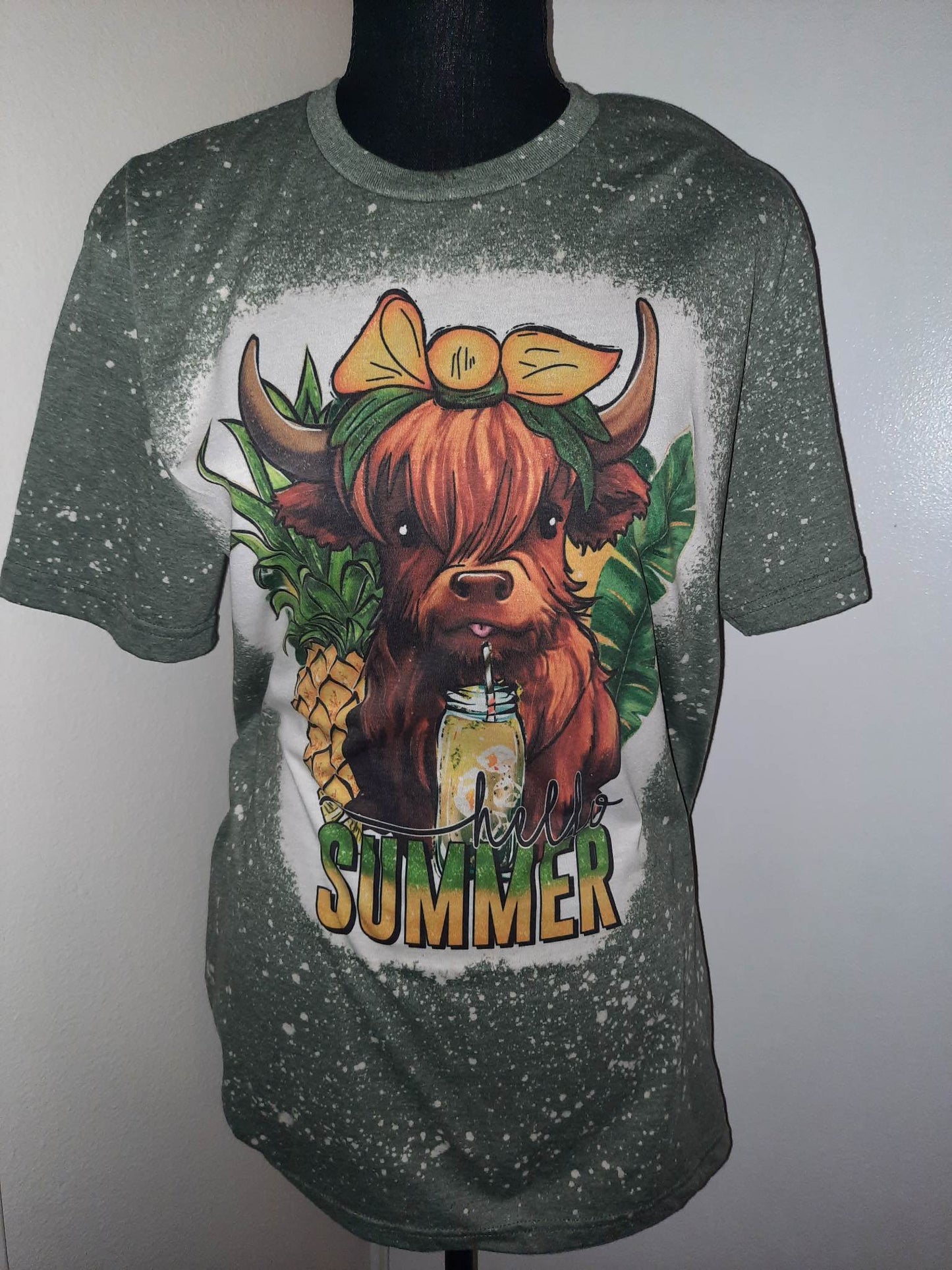 Bleached Hello Summer Cow T-Shirt