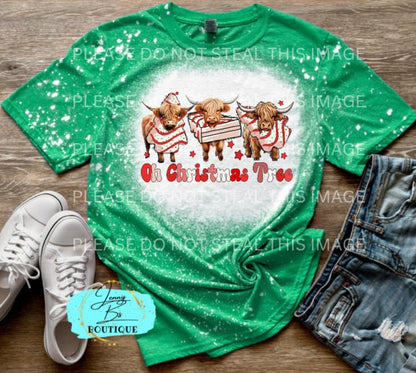 Cow Oh Christmas Tree Tee