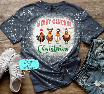 Merry Cluckin Christmas Tee