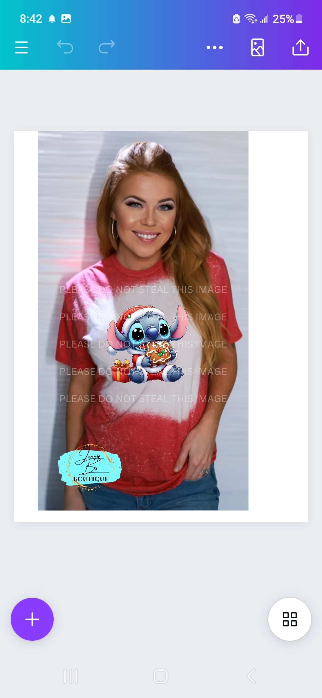 Cute Christmas Stitch Tee