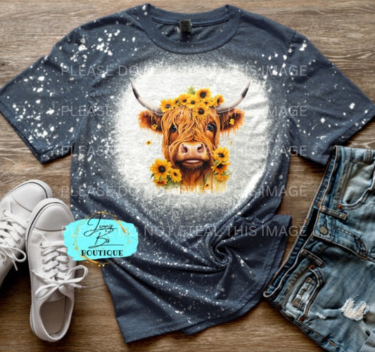 Sunflower Cow Tee