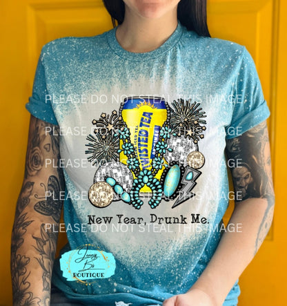 Twisted Tea New Year Drunk Me Tee