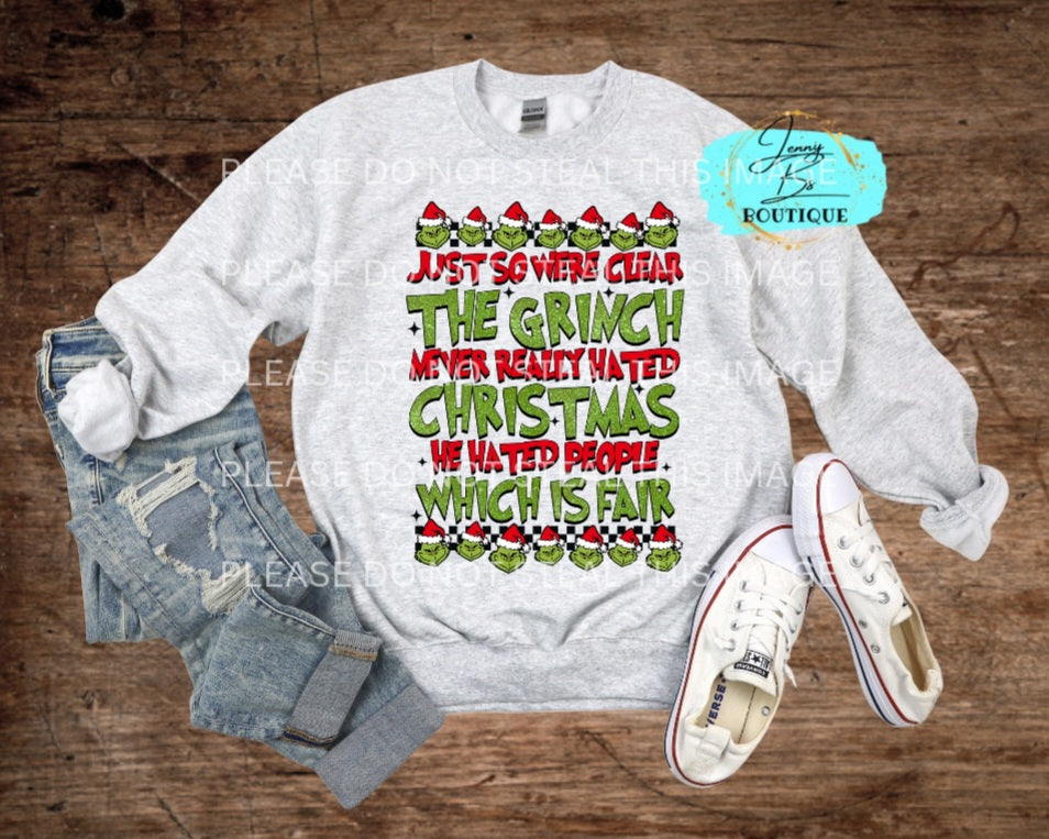 Grinch Hated People Sweater