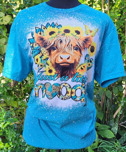 Bleached Just a Little Moody Cow Tee