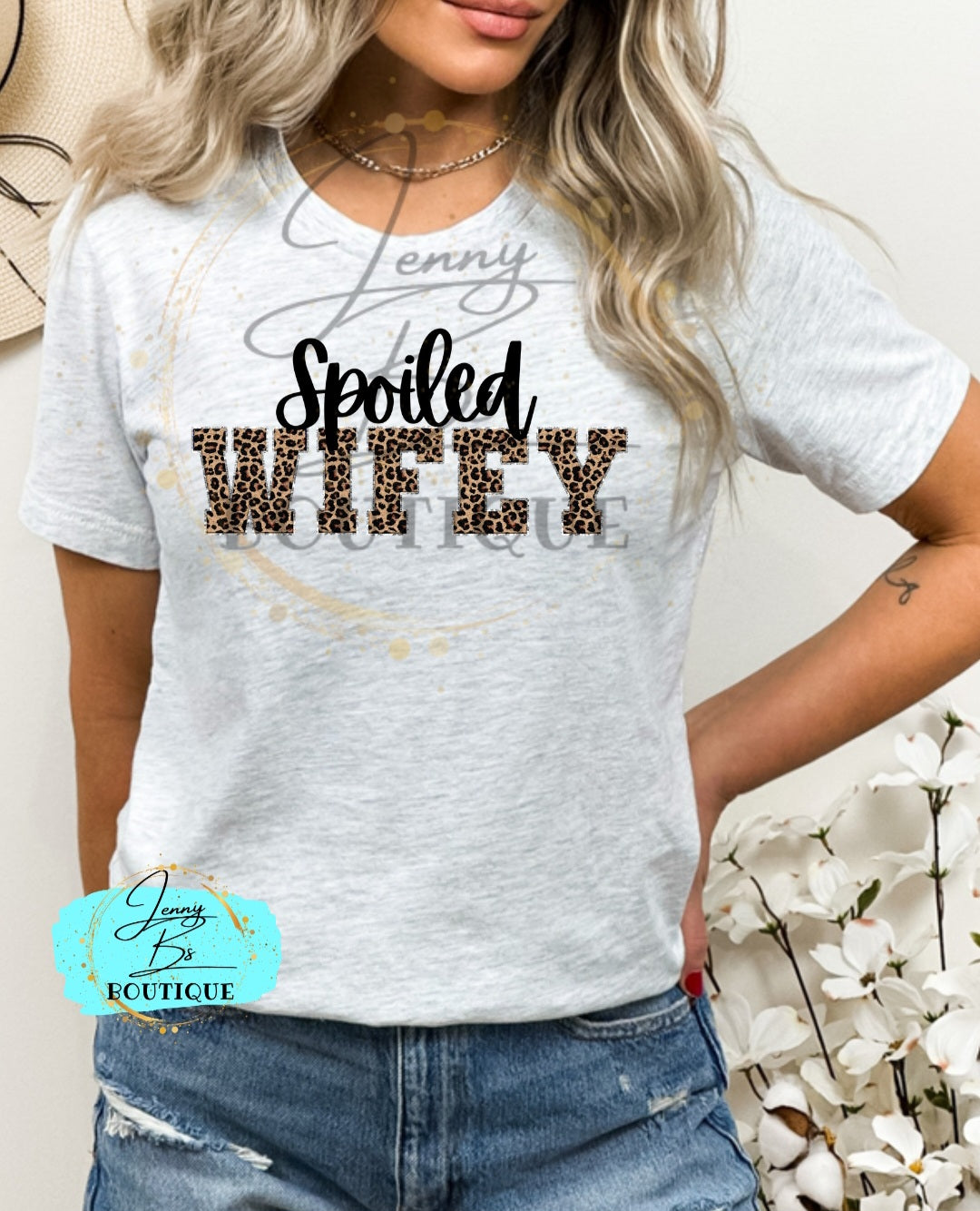 Spoiled Wifey Cheetah Faux Chenille Digital Design