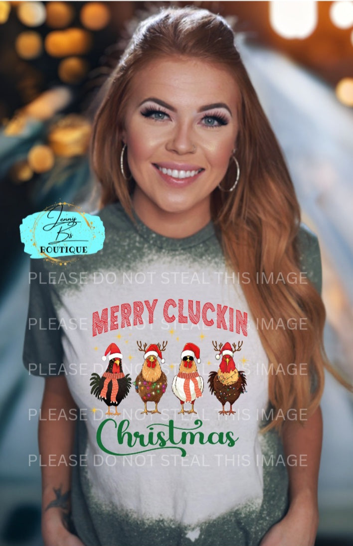 Merry Cluckin Christmas Tee