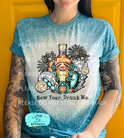 Crown New Year Drunk Me Tee