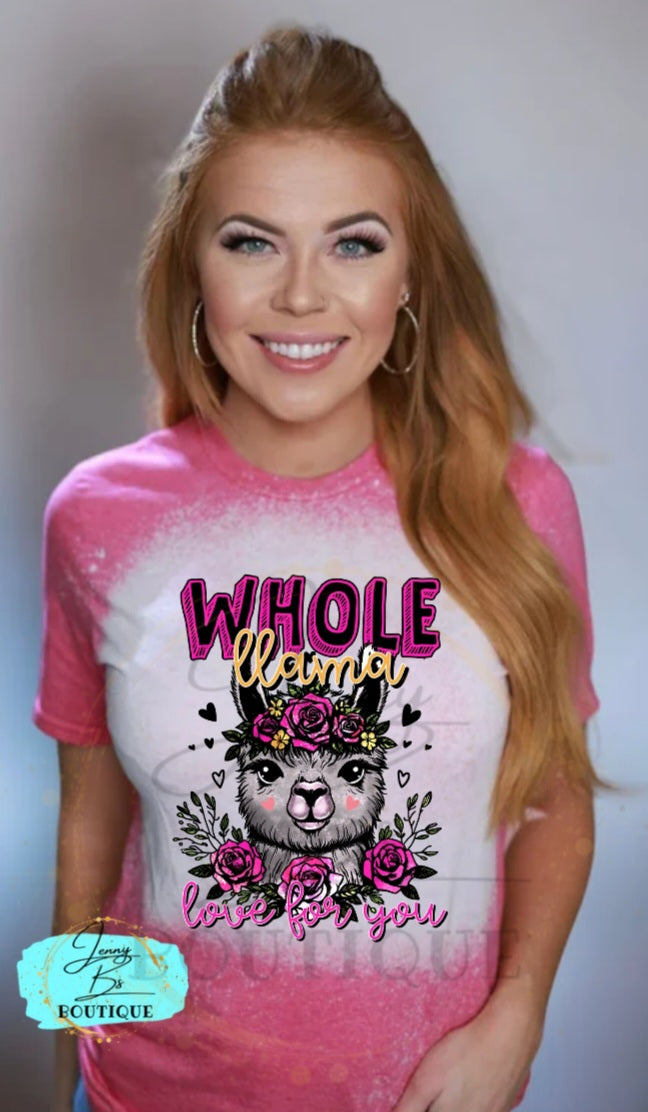 Whole Llama Love For You Tee