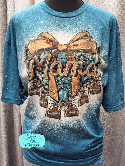 Mama Custom Tee Shirt  with names