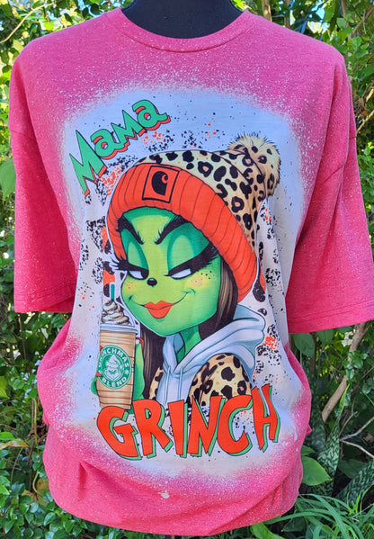 Red Mama Grinch Tee