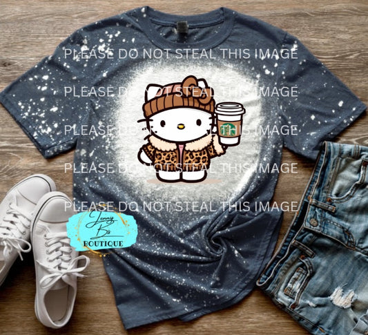 Brown Hello Kitty Boujee Tee