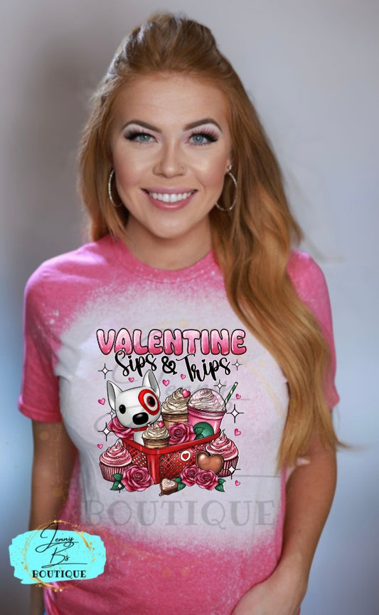 Target Valentine Sips & Trips Tee