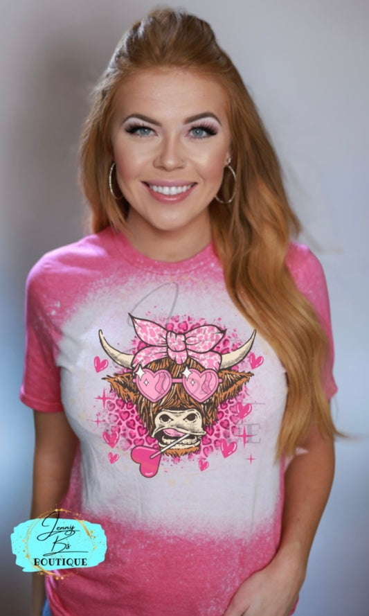 Valentine's Cow Tee