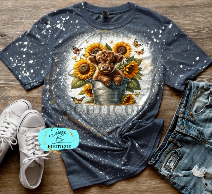 Sunflower Baby Cow Tee