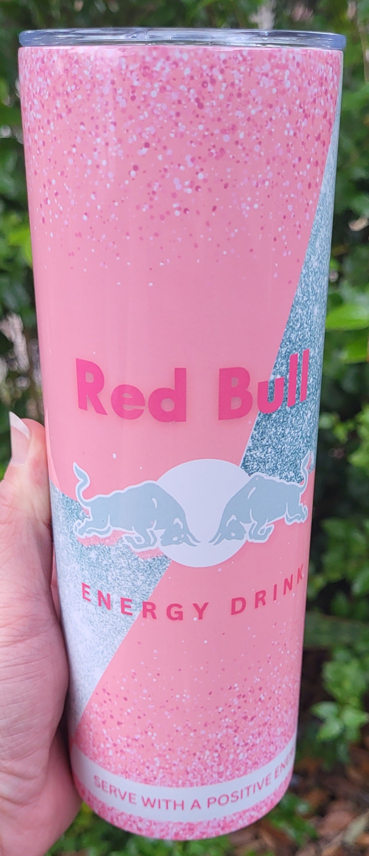 Pink Redbull 20 oz Tumbler