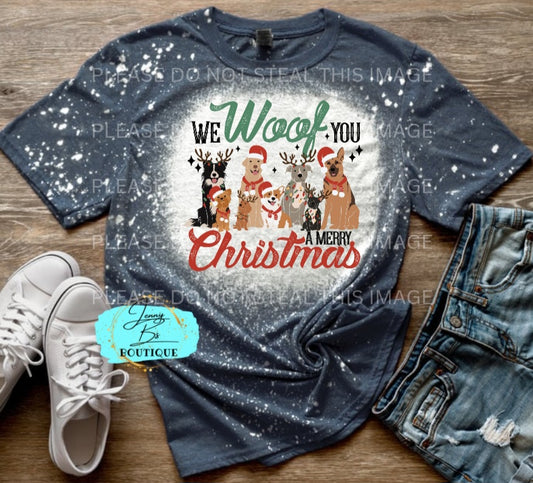 We Woof You a Merry Christmas Tee