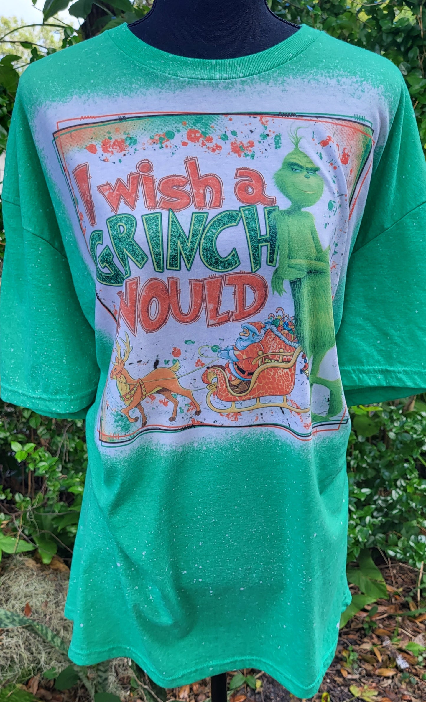 Bleached I Wish a Grinch Would Tee