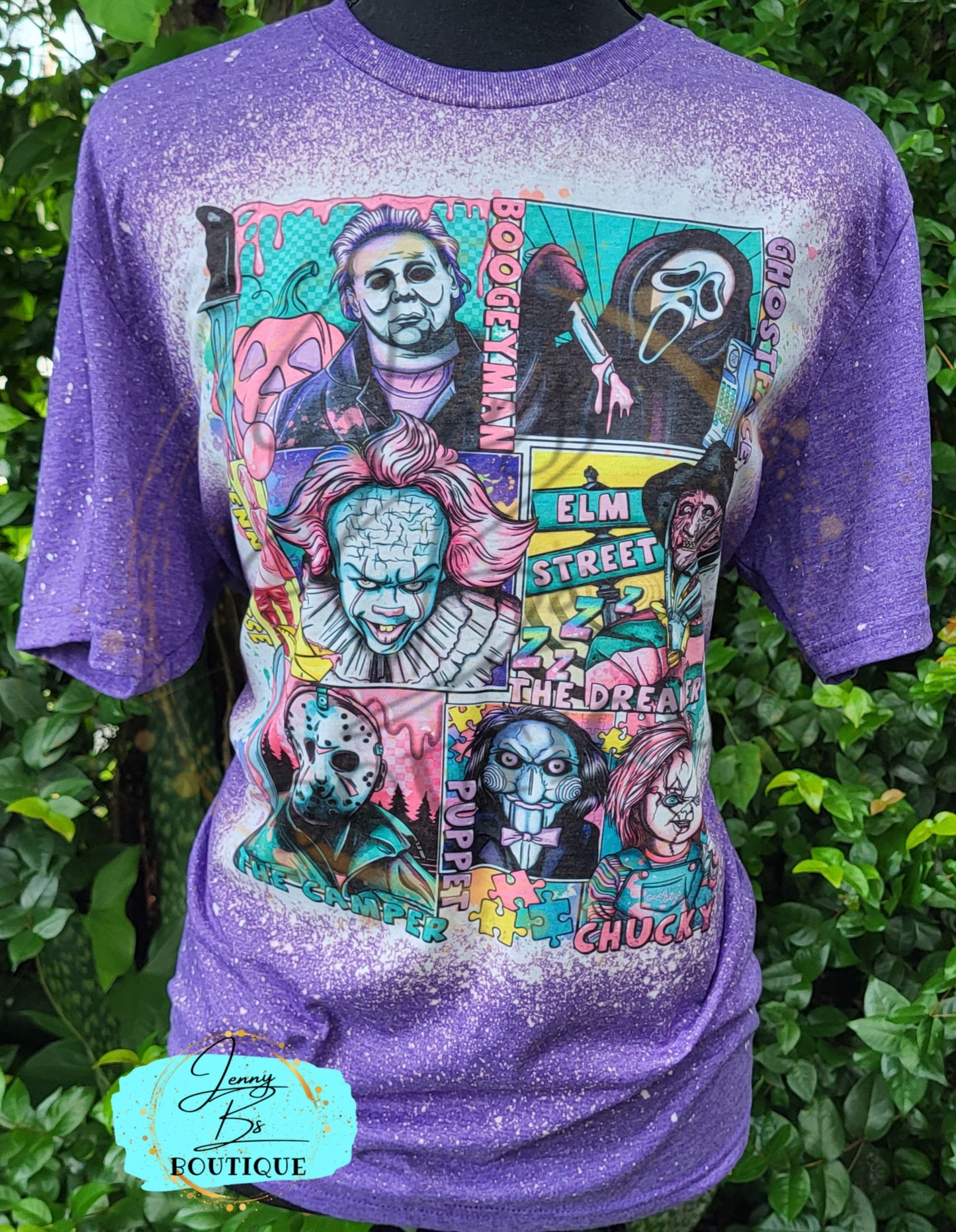 Neon Horror Tee