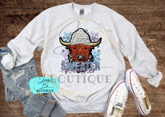 Cow Sweater Weather Sweater