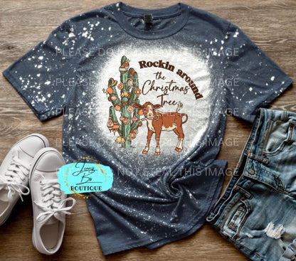 Western Rockin' Around the Christmas Tree Tee