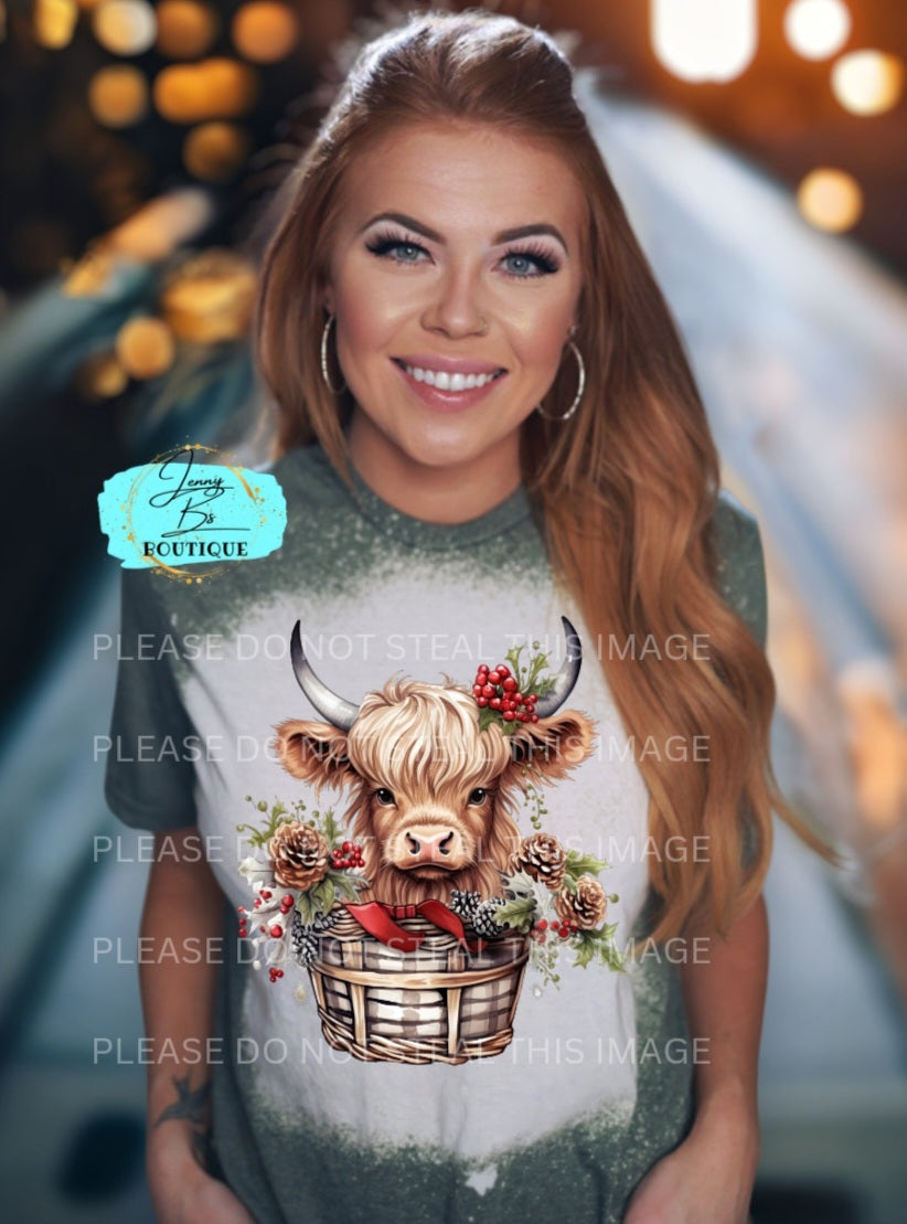 Baby Christmas Cow Tee