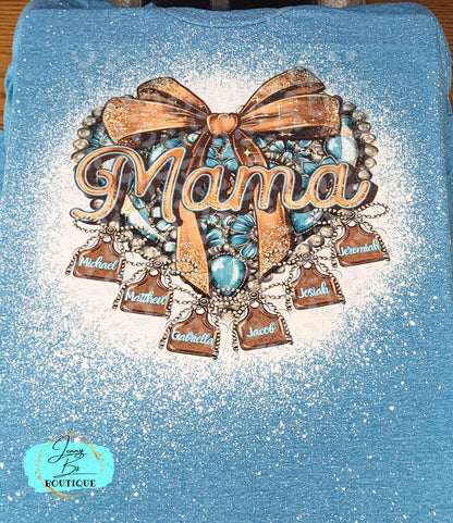 Mama Custom Tee Shirt  with names